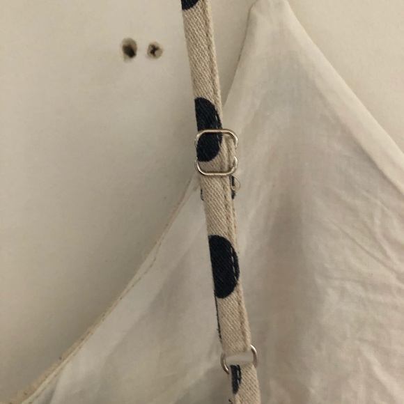 [into] Black polka dot oatmeal Cute ruffles Cotton Romper - Picture 6 of 10